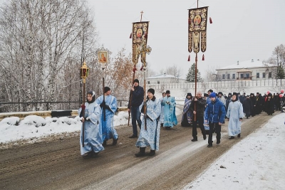 Крестный ход с Казанской иконой в Верхотурье