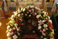 Божественная литургия в день памяти блаженного Космы Верхотурского в Свято-Покровском Верхотурском женском монастыре