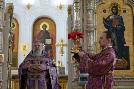 Божественная литургия в пятую неделю Великого поста