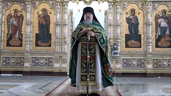 Проповендь игумена Иеронима на вход Господень в Иерусалим