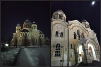 Зимняя монастырская ночь