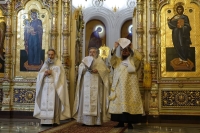 Божественная литургия на праздновании Крещения Господня