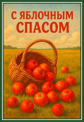 С яблочным Спасом!