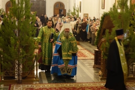 Всенощное бдение в день празднования прославления святого праведного Симеона Верхотурского, всея Сибири чудотворца