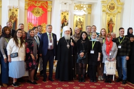 Приём участников X всероссийского кинофестиваля «Человек и вера» в архиерейском доме