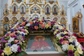 Божественная литургия в Свято-Покровском Верхотурском женском монастыре на праздновании в честь святой равноапостольной Марии Магдалины