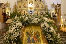 Ночное богослужение на Крещение Господне в Свято-Николаевском Верхотурском мужском монастыре