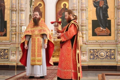 Божественная литургия: Собор новомучеников и исповедников Церкви Русской