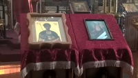 Память святого Димитрия Солунского. Богослужение в Преображенском соборе.