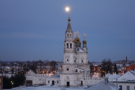 Вечер в Верхотурье со сторожевой башни Кремля