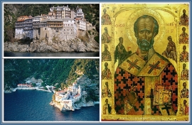 Явление Николая Чудотворца в монастыре Григориат