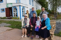 Крещение детей в Актайском скиту