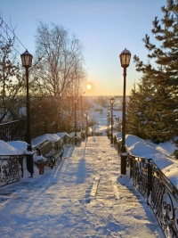 Предзакатное солнце