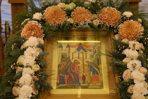 Божественная литургия на праздновании Введения во храм Приснодевы Марии