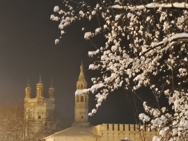 Тихий вечер после снегопада